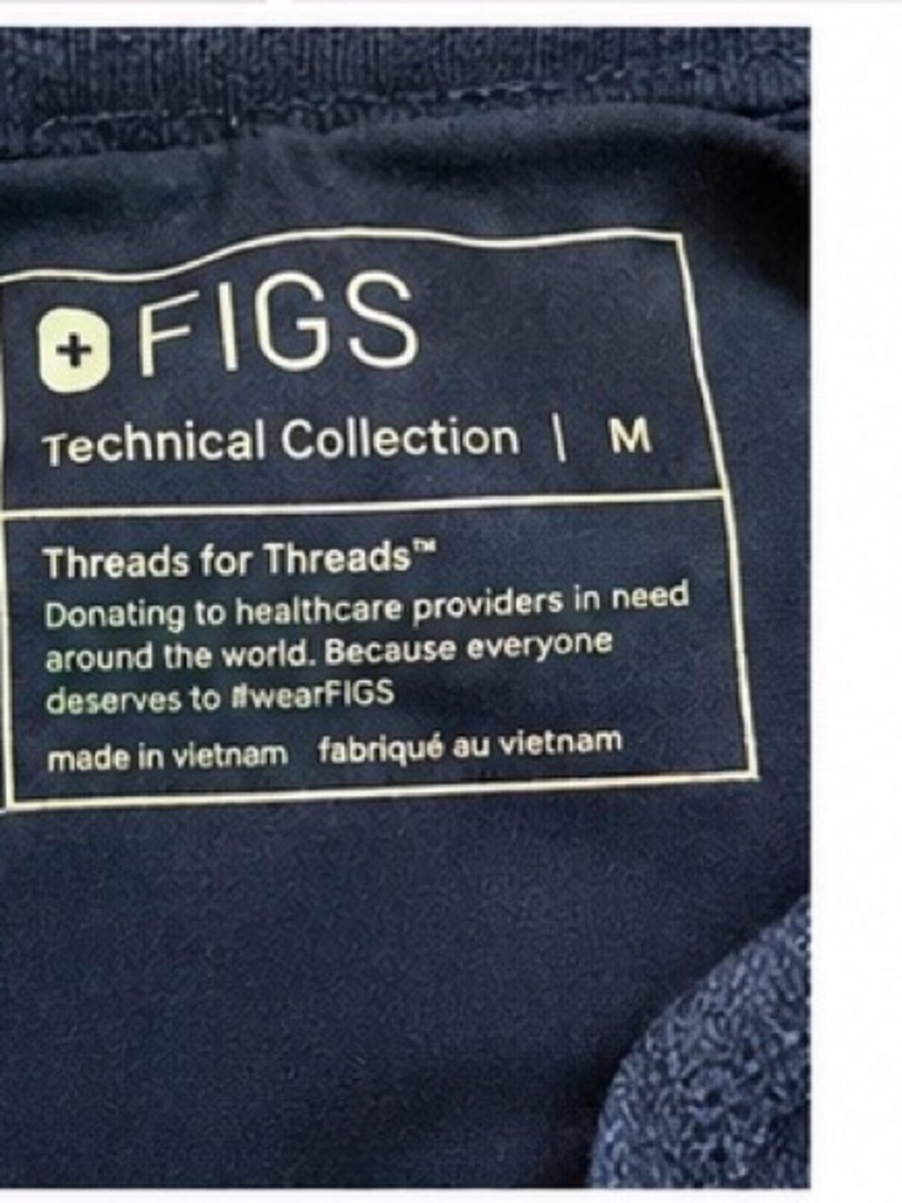 FIGS TECHNICAL COLLECTION NAVY JOGGER SCRUB PANTS(M) - Picture 3 of 10
